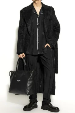Dolce & Gabbana CZARNY Jedwabne spodnie