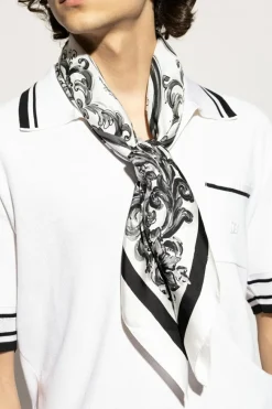 Dolce & Gabbana CZARNY Jedwabna chusta