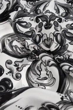 Dolce & Gabbana CZARNY Jedwabna chusta