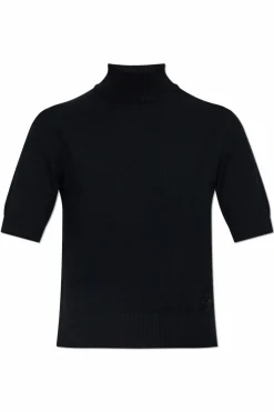 Dolce & Gabbana CZARNY Kaszmirowy golf