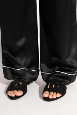 Dolce & Gabbana CZARNY Klapki z logo