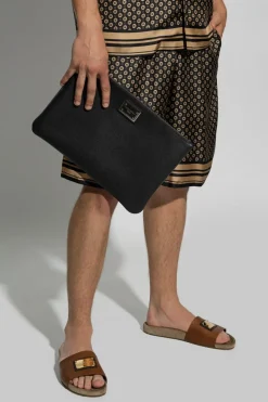 Dolce & Gabbana CZARNY Kopertówka z logo