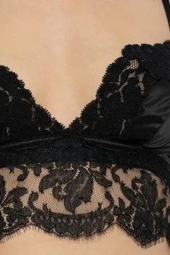 Dolce & Gabbana CZARNY Koronkowy biustonosz