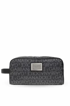 Dolce & Gabbana CZARNY Kosmetyczka z logo