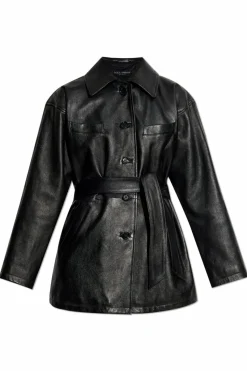 Dolce & Gabbana CZARNY Kurtka skórzana