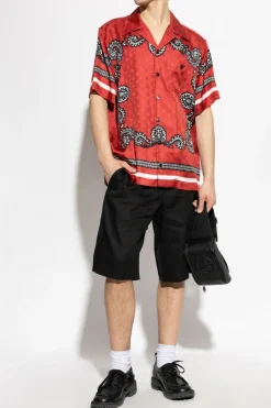 Dolce & Gabbana CZARNY Lniane szorty