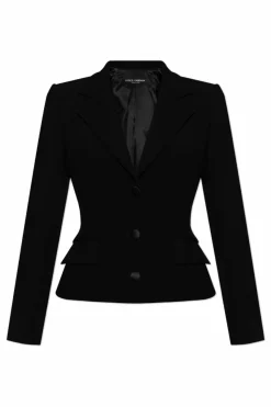 Dolce & Gabbana CZARNY Marynarka z otwartymi klapami