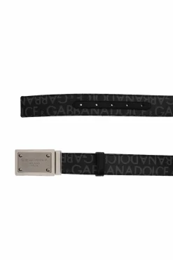 Dolce & Gabbana CZARNY Pasek z logo