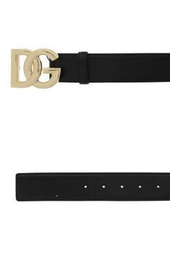 Dolce & Gabbana CZARNY Pasek z logo