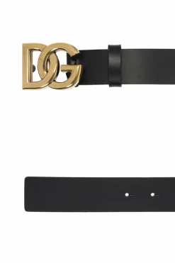 Dolce & Gabbana CZARNY Pasek z logo