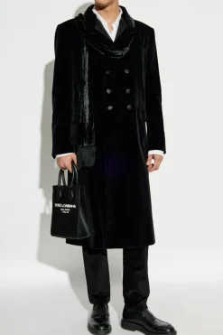 Dolce & Gabbana CZARNY Płaszcz smokingowy