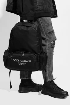 Dolce & Gabbana CZARNY Plecak z logo