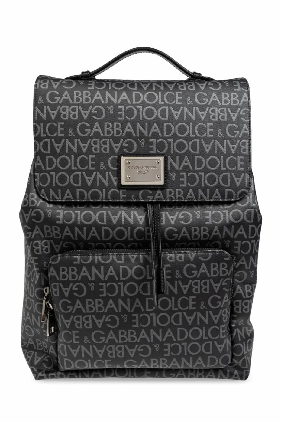 Dolce & Gabbana CZARNY Plecak z monogramem