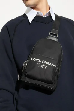 Dolce & Gabbana CZARNY Plecak na jedno ramię