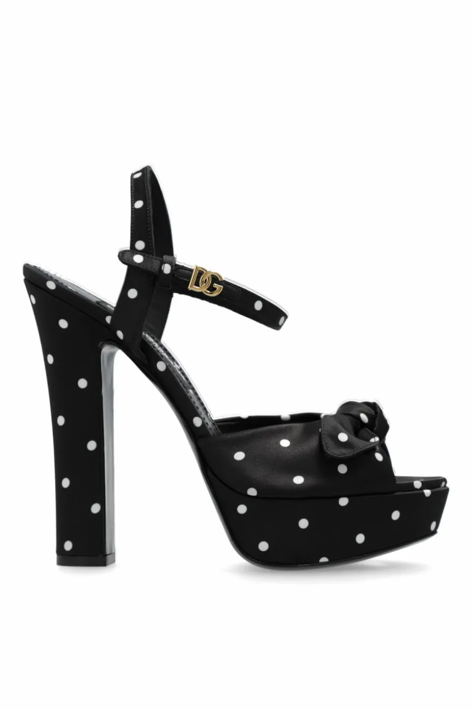 Dolce & Gabbana CZARNY Sandały na platformie `Bianca`