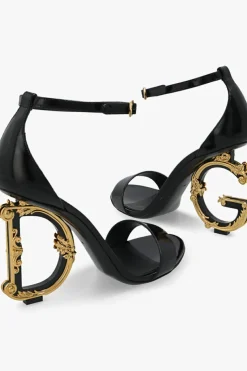 Dolce & Gabbana CZARNY Sandały na obcasie ‘Kiera’
