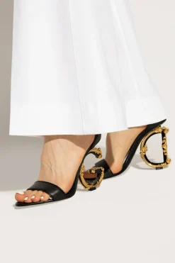 Dolce & Gabbana CZARNY Sandały ‘Keria’