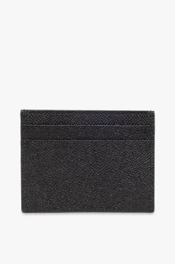 Dolce & Gabbana CZARNY Skórzane etui na karty