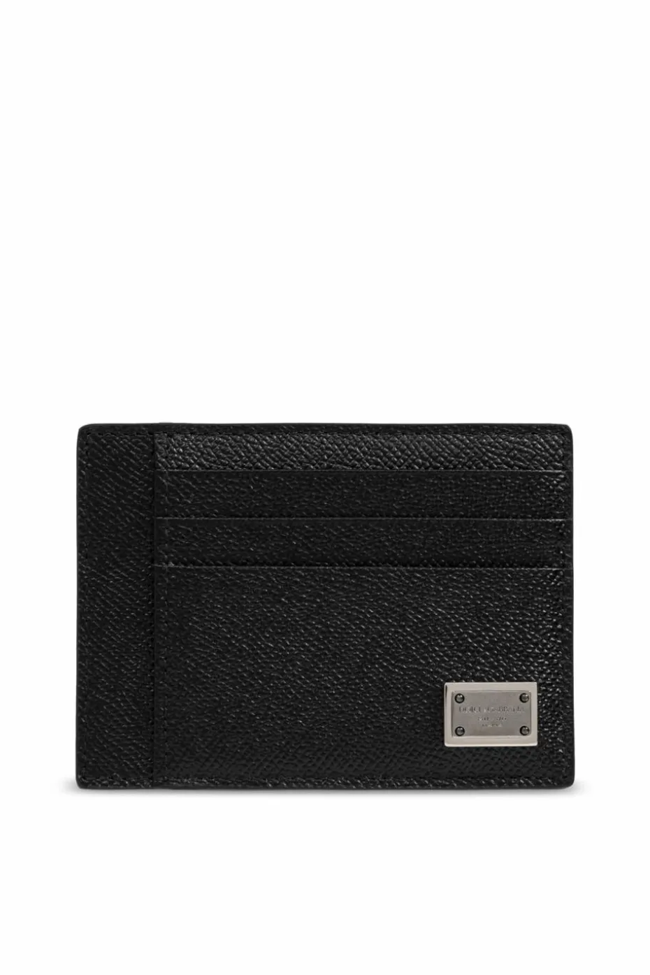 Dolce & Gabbana CZARNY Skórzane etui na karty