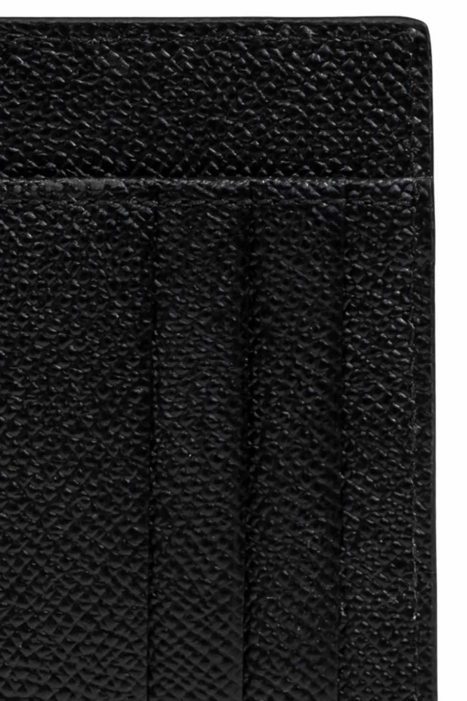 Dolce & Gabbana CZARNY Skórzane etui na karty