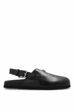 Dolce & Gabbana CZARNY Skórzane buty z logo