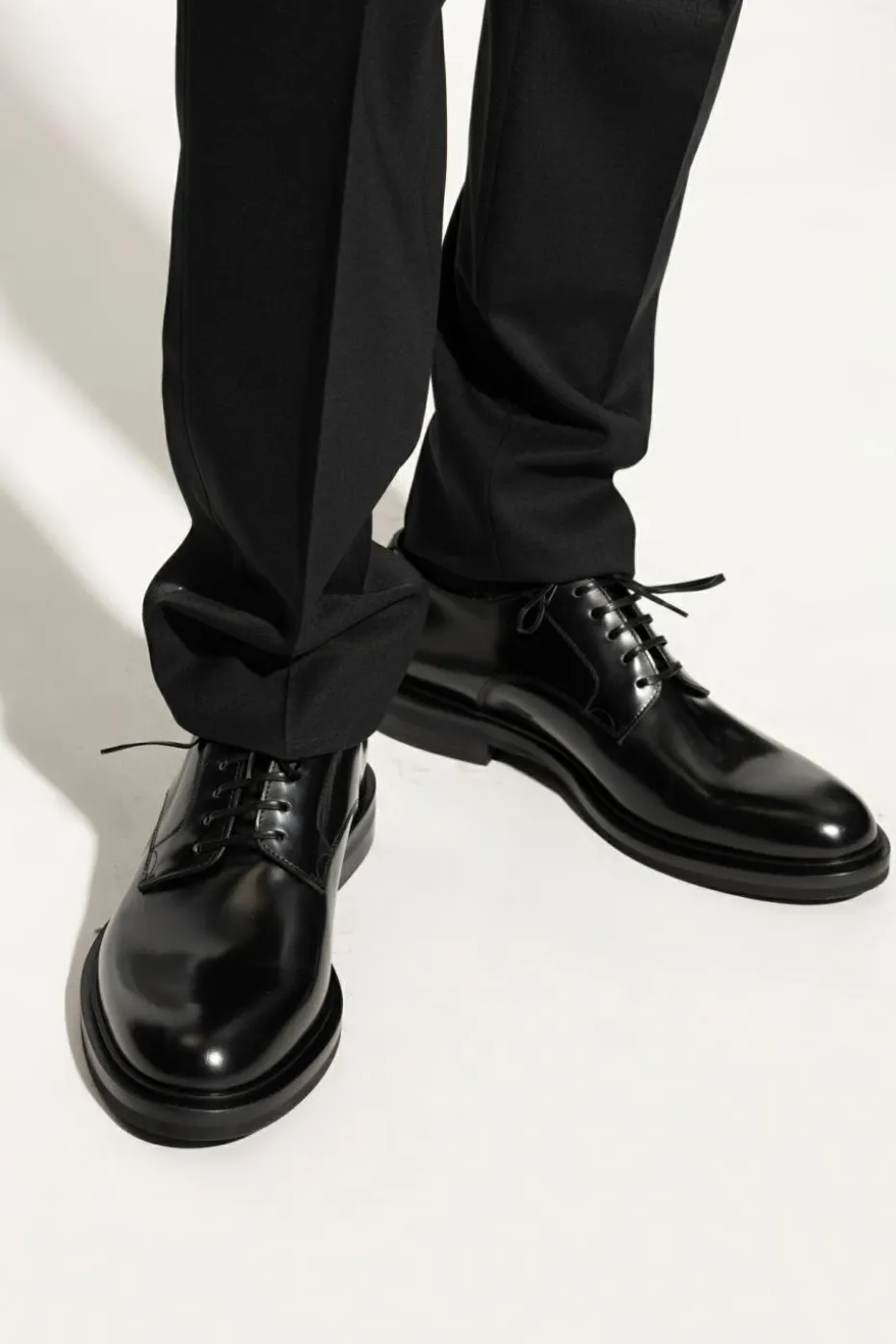Dolce & Gabbana CZARNY Skórzane buty