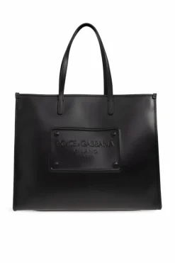 Dolce & Gabbana CZARNY Skórzana torba typu ‘shopper’