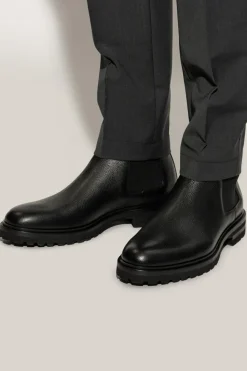 Dolce & Gabbana CZARNY Skórzane botki