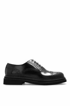 Dolce & Gabbana CZARNY Skórzane buty typu ‘oxford’