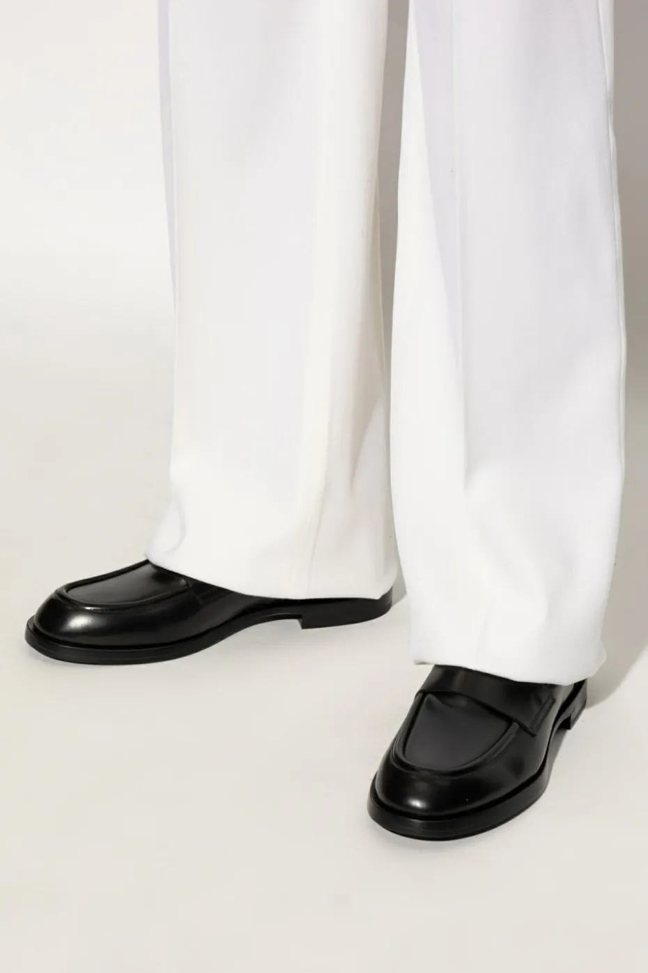 Dolce & Gabbana CZARNY Skórzane buty typu `loafers`