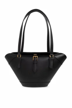 Dolce & Gabbana CZARNY Skórzana torba na ramię