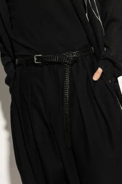Dolce & Gabbana CZARNY Skórzany pasek
