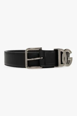 Dolce & Gabbana CZARNY Skórzany pasek
