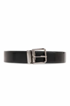 Dolce & Gabbana CZARNY Skórzany pasek