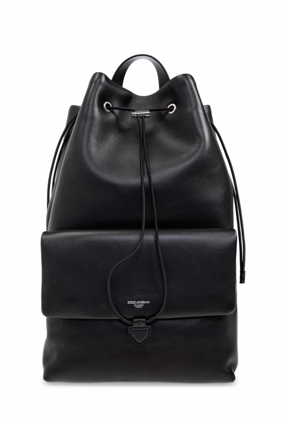 Dolce & Gabbana CZARNY Skórzany plecak