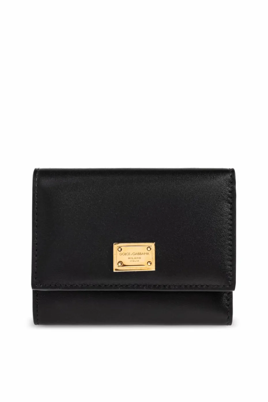Dolce & Gabbana CZARNY Skórzany portfel