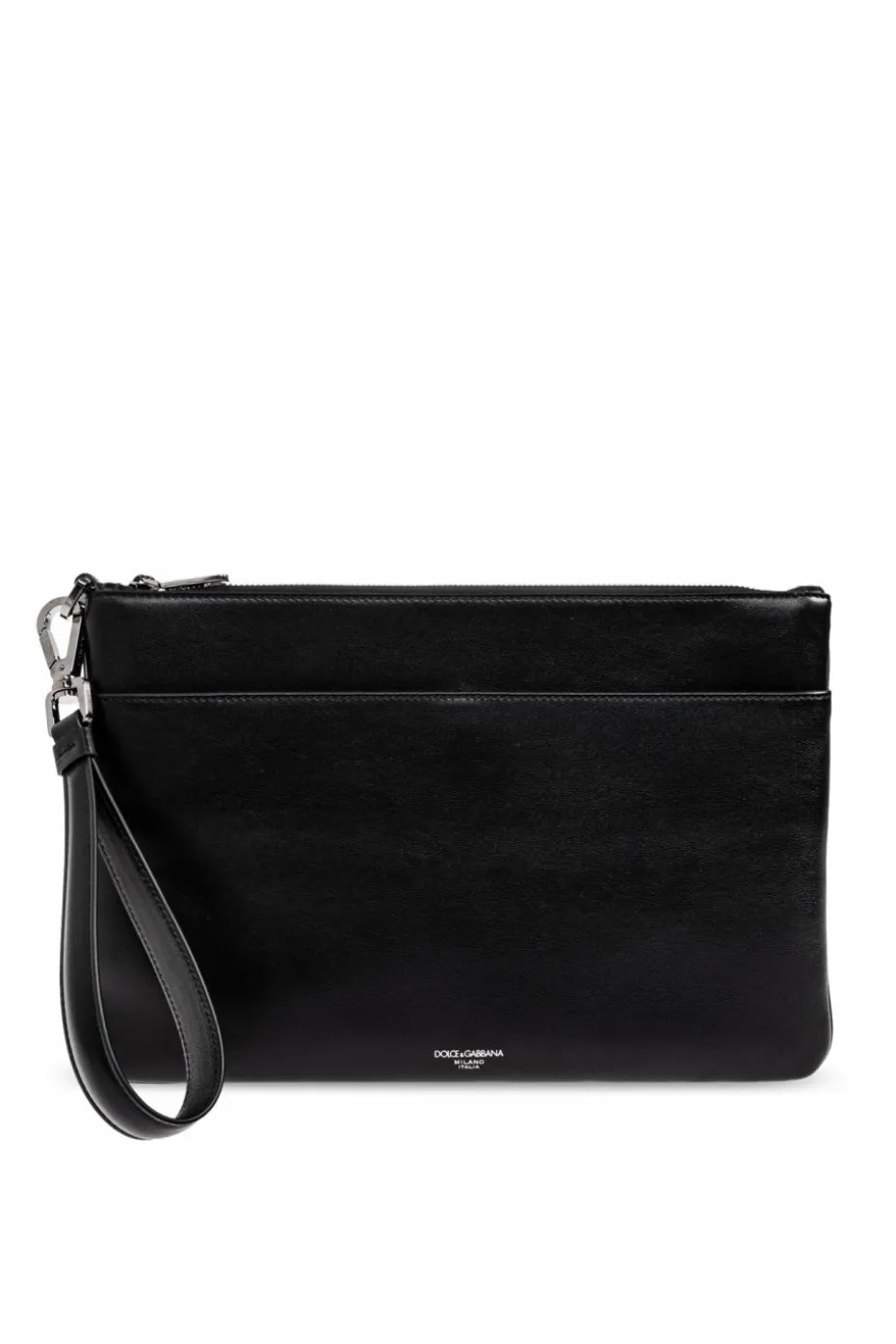 Dolce & Gabbana CZARNY Skórzana torba do ręki