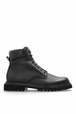 Dolce & Gabbana CZARNY Skórzane buty za kostkę