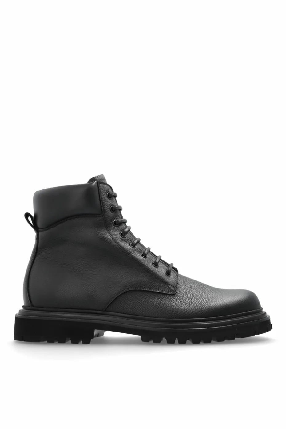 Dolce & Gabbana CZARNY Skórzane buty za kostkę