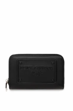 Dolce & Gabbana CZARNY Skórzane etui na karty