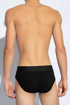 Dolce & Gabbana CZARNY Slipy z logo