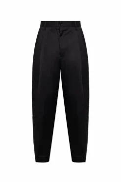 Dolce & Gabbana CZARNY Spodnie w kant