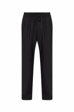 Dolce & Gabbana CZARNY Spodnie z lampasem