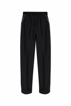 Dolce & Gabbana CZARNY Spodnie o luźnym kroju
