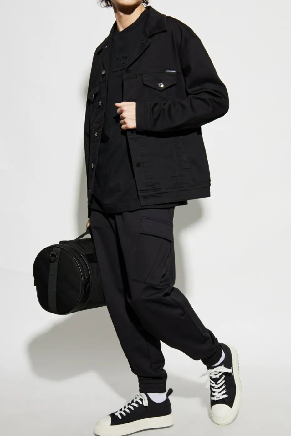Dolce & Gabbana CZARNY Spodnie dresowe