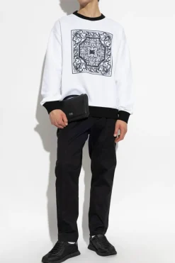 Dolce & Gabbana CZARNY Spodnie o luźnym kroju