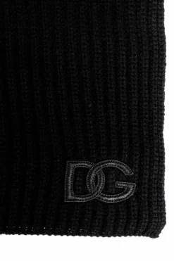 Dolce & Gabbana CZARNY Szal z logo