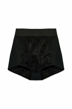 Dolce & Gabbana CZARNY Szorty z wysokim stanem