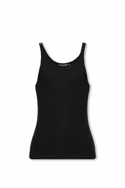 Dolce & Gabbana CZARNY Top na ramiączkach