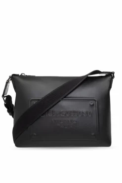 Dolce & Gabbana CZARNY Torba na ramię z logo